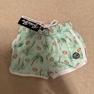 Binky Bro Mint Coconut Print Swim Shorts